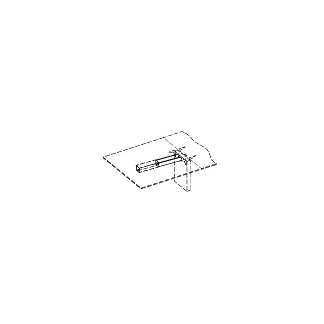 goulotte guide câbles horizontale pour table de réunion X3 - Quadrifoglio