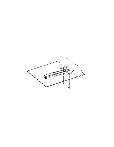 goulotte guide câbles horizontale pour table de réunion X3 - Quadrifoglio
