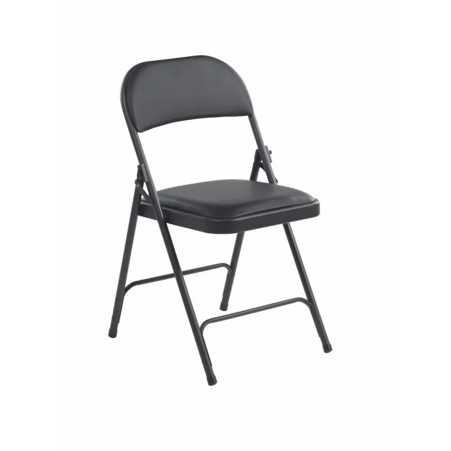 Chaise pliante rembourrée noire LINA par Bureau-Seat