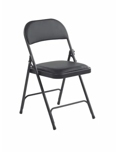 Chaise pliante rembourrée noire LINA par Bureau-Seat