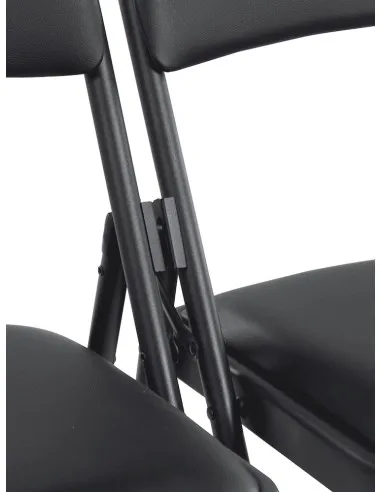 Zoom sur le système de fixation et d'accroche de la chaise pliante LINA