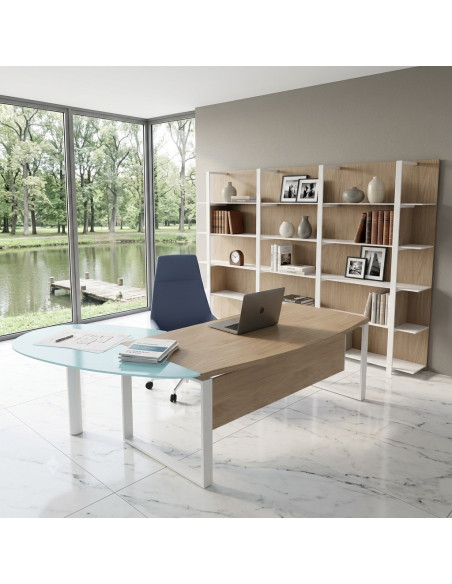 bureau-manager-mixte-bois-verre-goutte-eau-x-time-quadrifoglio-orme-retour-droite