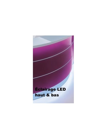 Bureau d’accueil Valde forme vague avec accès PMR au centre - MDD