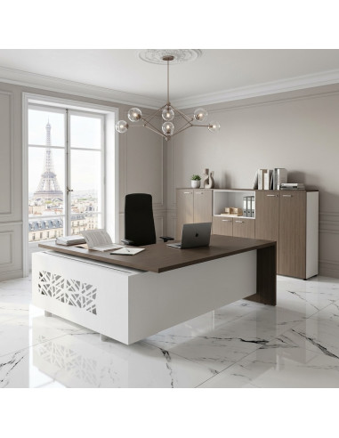 bureau-manager-t45-quadrifoglio-retour-droite-design-coloris-eucalyptu-blancs