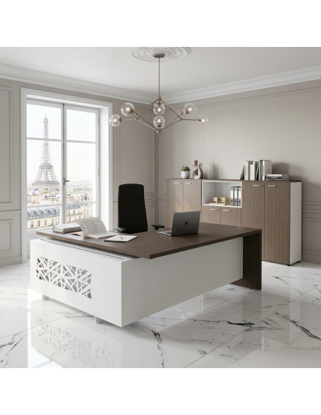 bureau-manager-t45-quadrifoglio-retour-droite-design-coloris-eucalyptu-blancs