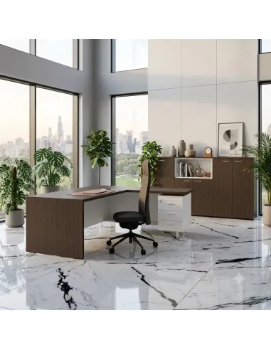 vue-arriere-bureau-manager-t45-quadrifoglio-retour-droite-design-coloris-eucalyptus-blanc
