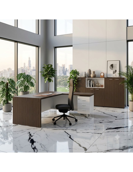 vue-arriere-bureau-manager-t45-quadrifoglio-retour-droite-design-coloris-eucalyptus-blanc
