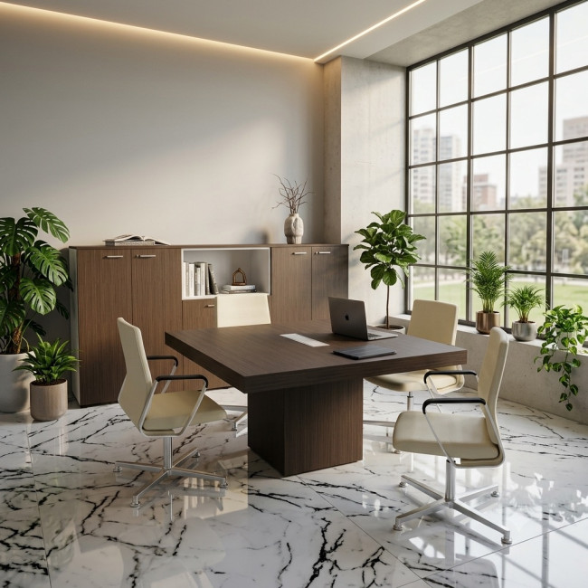 table-de-reunion-4-personnes-t45-quadrifoglio-coloris-eucalyptus