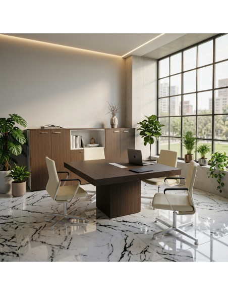 table-de-reunion-4-personnes-t45-quadrifoglio-coloris-eucalyptus