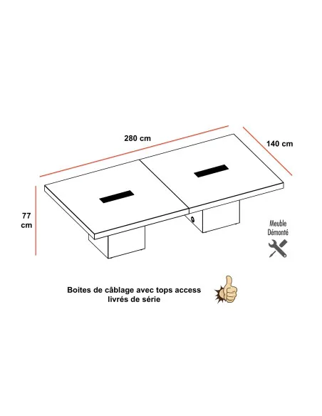 dimensions-table-reunion-t45-quadrifoglio-8-10-personnes