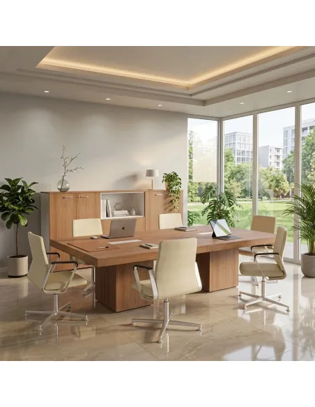 table-de-reunion-8-personnes-t45-quadrifoglio-coloris-noyer-canaletto