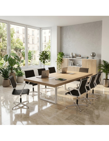 table-de-conference-rectangulaire-t45-quadrifoglio-10-personnes-pieds-metal-blanc-plateaux-orme