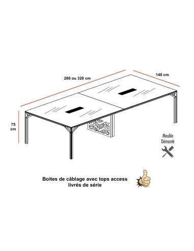 dimensions-table-reunion-rectangulaire-plateaux-verre-blanc-x8-quadrifoglio