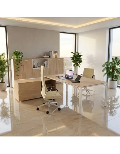 bureau-direction-angle-direction-x8-quadrifoglio-vue-arriere-retour-droite-pied-blanc-bois-coloris-orme