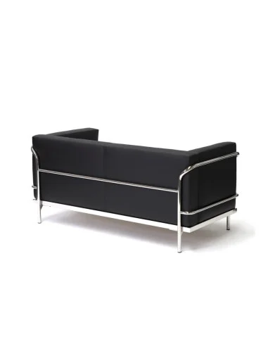 canape-contemporain-cuir-noir-2-places-attente-entreprise
