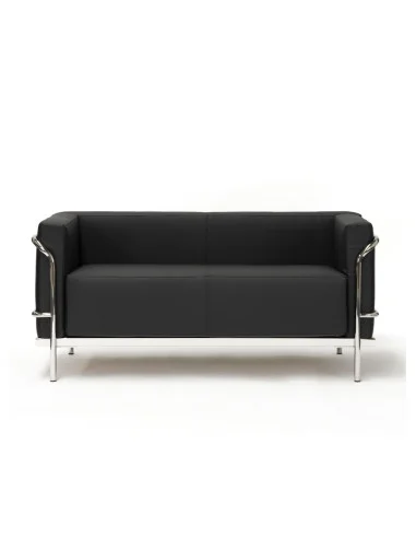 canape-design-cuir-noir-2-places-accueil-entreprise