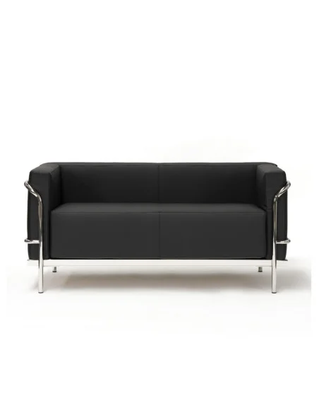 canape-design-cuir-noir-2-places-accueil-entreprise