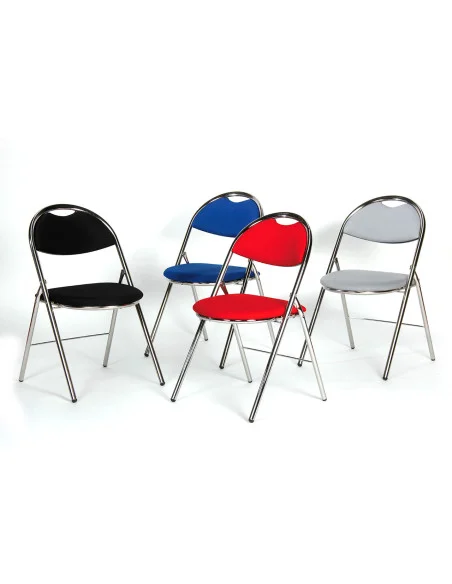 chaises accueil pliantes en tissu, 4 coloris