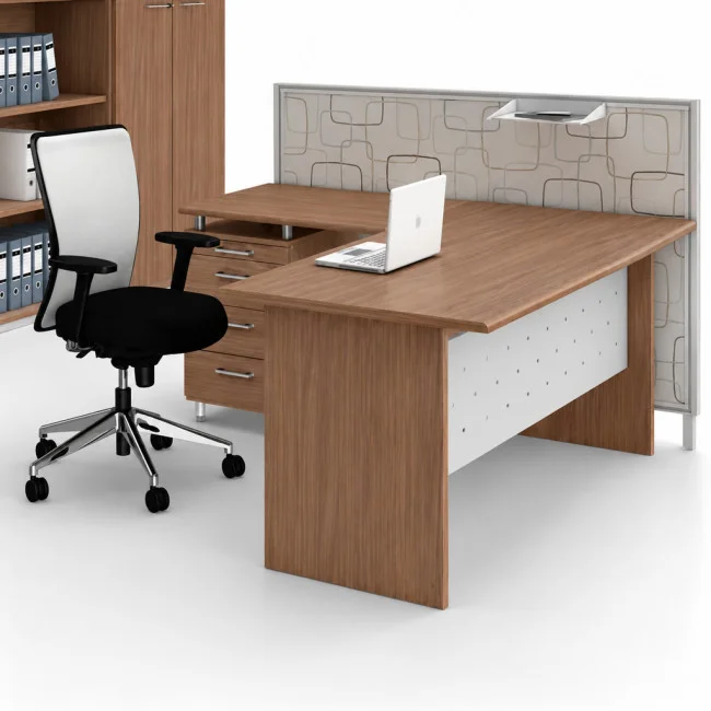 bureau-angle-avec caisson-idea-quadrifoglio