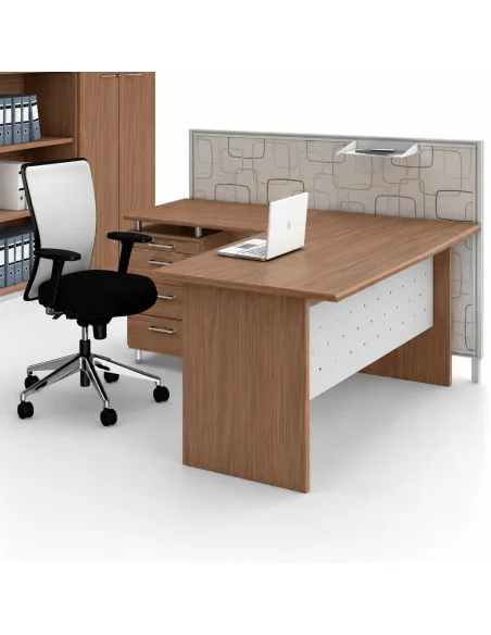 bureau-angle-avec caisson-idea-quadrifoglio