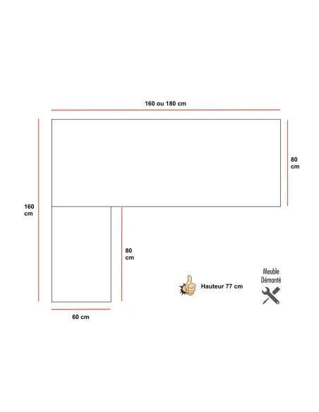 Dimensions-bureau-angle-quadrifoglio-idea