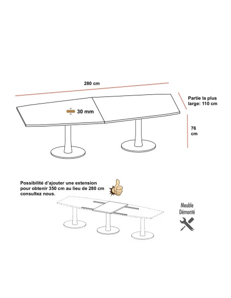 dimensions-table-reunion-idea-quadrifoglio-plateau-forme-tonneau-