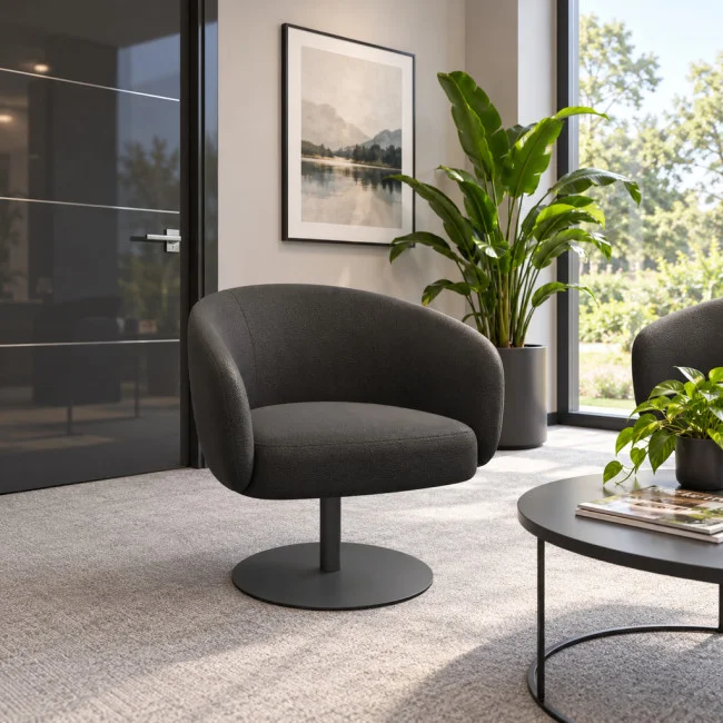 chaise-reunion-chili-quadrifoglio-tissu-anthracite-base-metal-anthracite