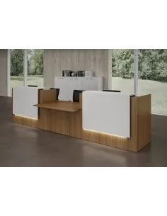 Grande banque d’accueil Z2 finition coloris bois