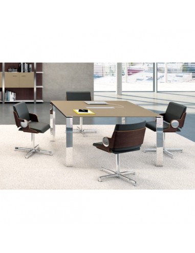 Table de réunion X7 avec plateau laqué - Officity