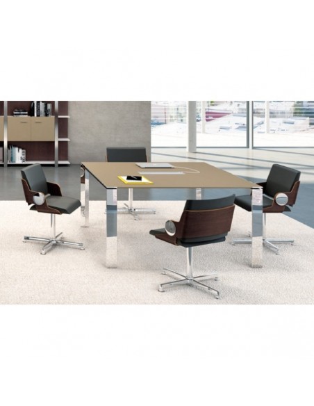 Table de réunion X7 avec plateau laqué - Officity