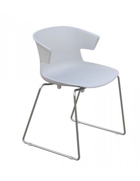 Chaise polyvalente avec piètement traineau modèle Cove - Offisit