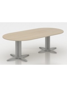 Table de réunion ovale évolutive Sigma – Mobel Linea 2