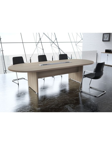 Table de réunion oval TAK avec top access – Mobel Linea