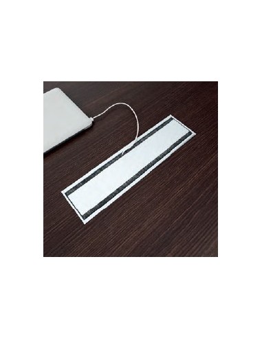 Trappe passe câbles pour table de réunion carrée T45 - Officity