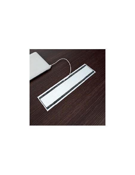 Trappe passe câbles pour table de réunion carrée T45 - Officity