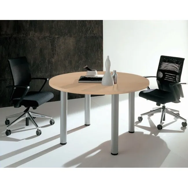 Table de réunion ronde avec 4 pieds – Idea - Quadrifoglio