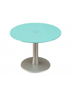 Table de réunion Design avec plateau en verre dépoli - Quadrifoglio 2
