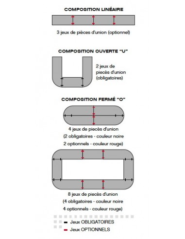 Table de réunion NET, plateau abattant forme rectangulaire – Mobel Linea