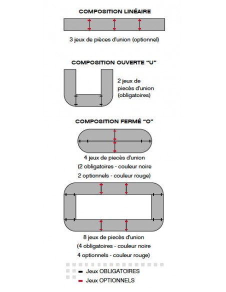 Table de réunion NET, plateau abattant forme rectangulaire – Mobel Linea