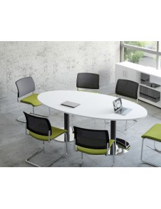 Table de réunion ovale Ogi – MDD.