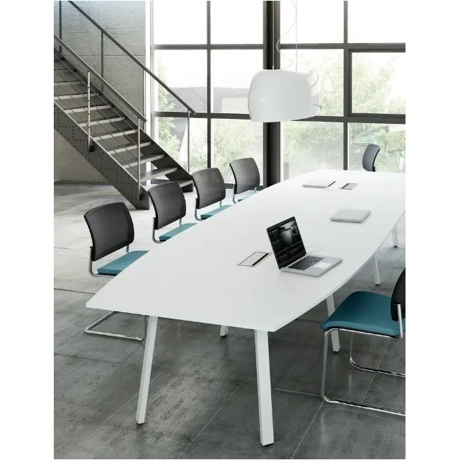 Table de réunion forme tonneau Ogi – MDD.