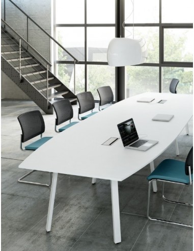 Table de réunion forme tonneau Ogi – MDD.