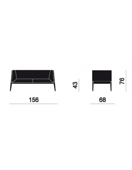 Canapé d’accueil 2 places Design ACCORD - Offisit