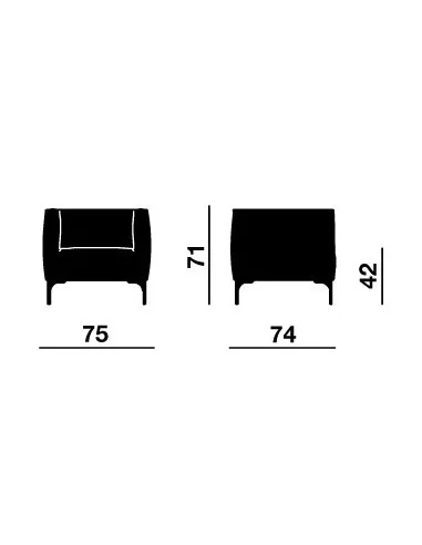 Fauteuil d’accueil 1 place Design ARTE – Offisit.