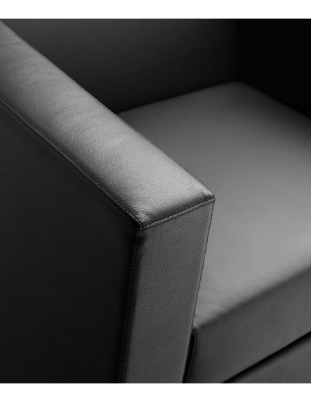 Canapé d’attente 2 places en cuir OXEL - Sokoa