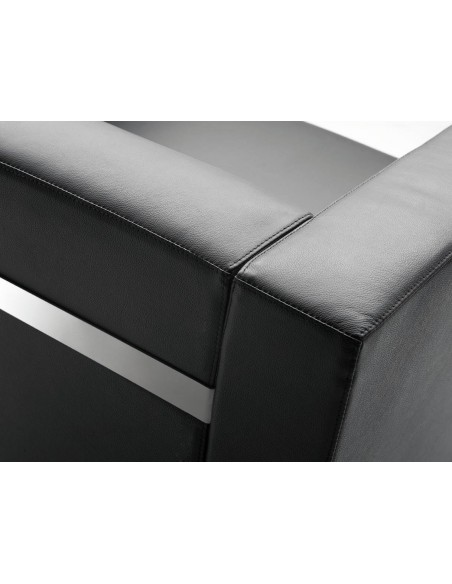 Canapé d’attente 2 places en cuir OXEL - Sokoa