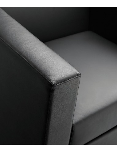 Canapé d’attente 2 places en cuir OXEL - Sokoa