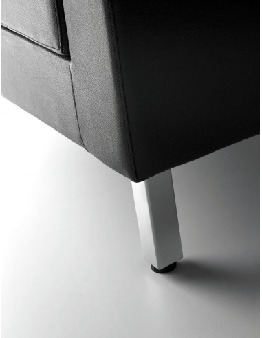 Canapé d’attente 2 places en cuir OXEL - Sokoa