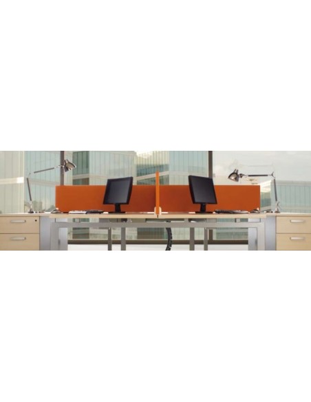 Cloisonnette frontale en tissu pour bureaux Bench - Mobel Linea