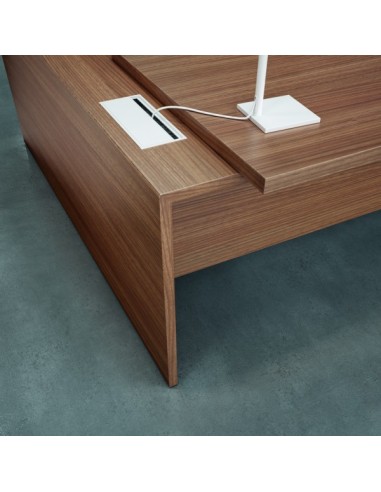 Bureau d'angle T45 avec desserte – Quadrifoglio. top access